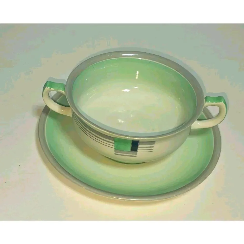 Vintage Shelley England Contemporary Fine Bone China Bowl and Saucer Set
